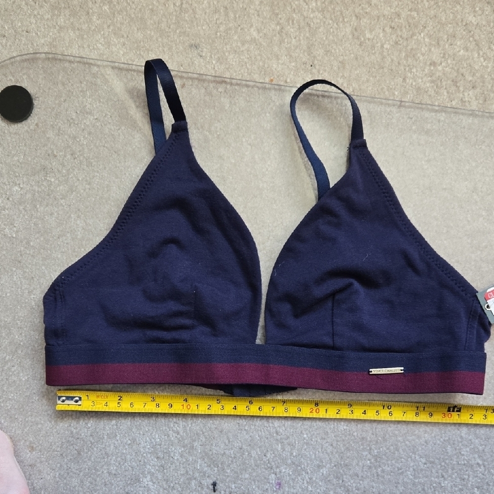 Vince Camuto Deep Blue and Burgundy Bralette, NWT, Small, Vince Camuto - Picture 2 of 7